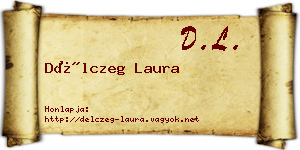 Délczeg Laura névjegykártya